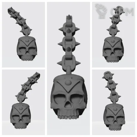 Описание картинки Skulls on chain от Стальные Небеса по цене 50руб | Свободный Рынок Миниатюр - СРМ