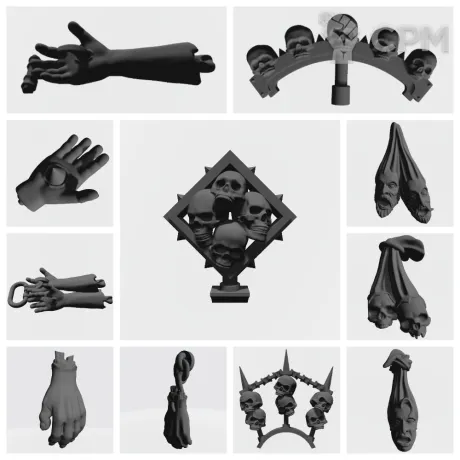 Описание картинки Belt and backpack trophies от Стальные Небеса по цене 60руб | Свободный Рынок Миниатюр - СРМ