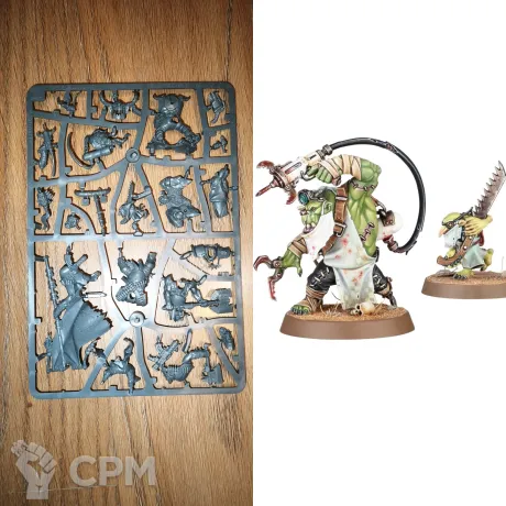 Описание картинки Armageddon: Orks Painboy + 1 Grot Orderly от GLOM по цене 2 100руб | Свободный Рынок Миниатюр - СРМ