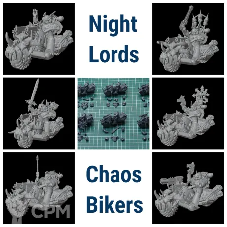 Описание картинки Chaos Bikers of Night  Lords от Стальные Небеса по цене 2 500руб | Свободный Рынок Миниатюр - СРМ