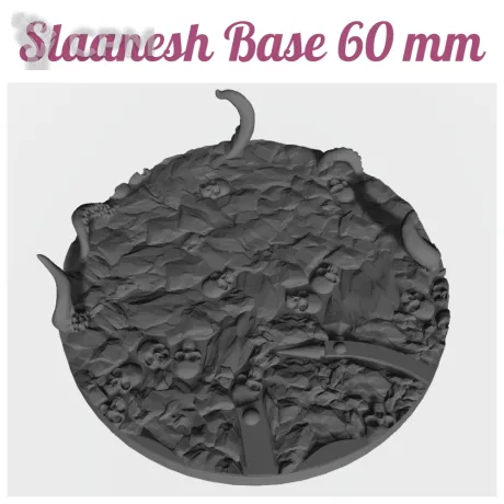 Описание картинки Slaanesh Base 60 mm База/Подставка от Стальные Небеса по цене 160руб | Свободный Рынок Миниатюр - СРМ