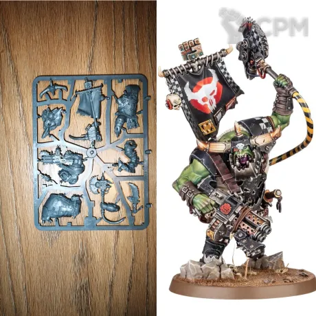 Описание картинки Armageddon: Orks Warboss от GLOM по цене 2 100руб | Свободный Рынок Миниатюр - СРМ