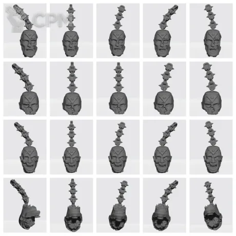 Описание картинки Heads on chain от Стальные Небеса по цене 100руб | Свободный Рынок Миниатюр - СРМ