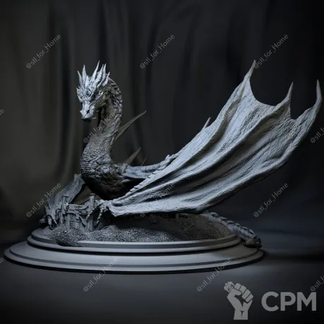 Описание картинки Smaug от Сочнев Егор  по цене 9 000руб | Свободный Рынок Миниатюр - СРМ