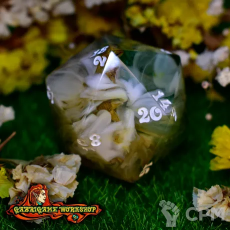 Описание картинки Заклинание Цветения. Монокуб d20 (34 мм.) от Gabrigame_Terrain по цене 1 090руб | Свободный Рынок Миниатюр - СРМ