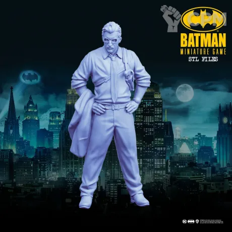 Описание картинки Lieutenant Gordon (Year One) - Batman Miniature Game от Критикал Принт по цене 190руб | Свободный Рынок Миниатюр - СРМ