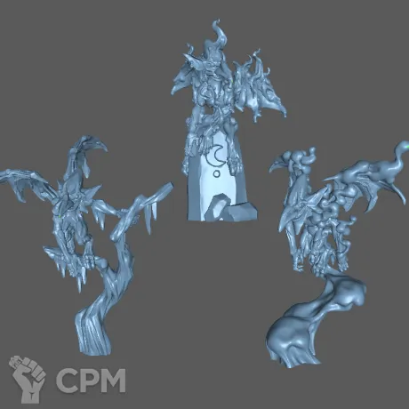 Описание картинки Мефиты (Mephits) (3 шт.) от Formosa Printing по цене 250руб | Свободный Рынок Миниатюр - СРМ