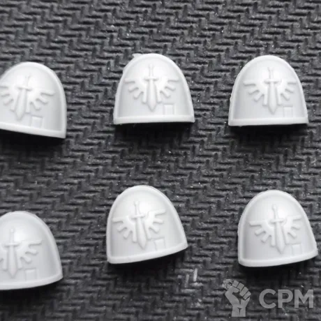 Описание картинки Dark Angels shoulder pads от Tenzen по цене 250руб | Свободный Рынок Миниатюр - СРМ