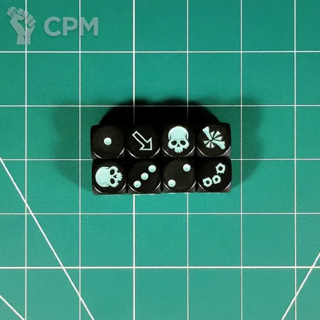 Описание картинки Necromunda Hive Secundus Dice Set II (dark) от Vault Boy по цене 2 198руб | Свободный Рынок Миниатюр - СРМ