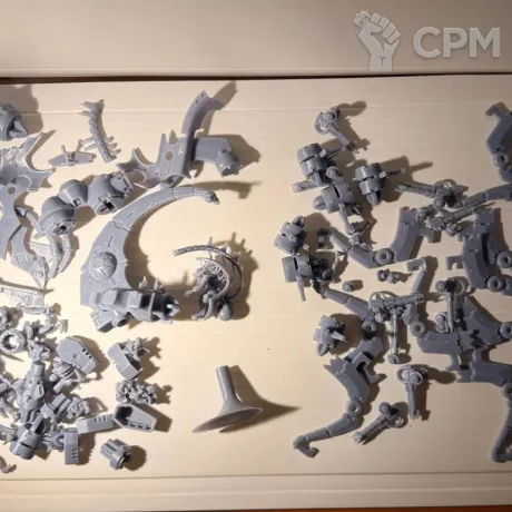 Описание картинки Necron Catacomb Command Barge/ Annihilation Barge (печать) от fuseddisplay по цене 1 000руб | Свободный Рынок Миниатюр - СРМ