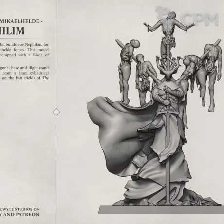 Описание картинки Nephilim от PocketSized Prints по цене 1 250руб | Свободный Рынок Миниатюр - СРМ