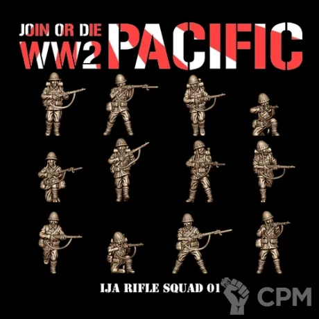 Описание картинки IJA RIFLEMEN_01 от 3DPrintClub по цене 95руб | Свободный Рынок Миниатюр - СРМ