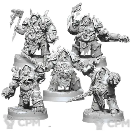 Описание картинки Blightlord Terminators от MrMetalHorror по цене 1 500руб | Свободный Рынок Миниатюр - СРМ