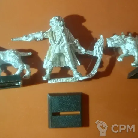 Описание картинки Witch hunter captain + 2 собаки от Amelio по цене 5 000руб | Свободный Рынок Миниатюр - СРМ