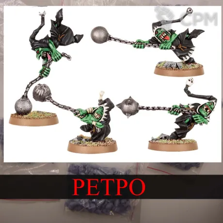 Описание картинки Night Goblin Fanatic 6th Edition. (Whirling Death) от White Rhino по цене 599руб | Свободный Рынок Миниатюр - СРМ