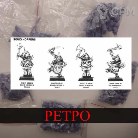 Описание картинки Night Goblin Squig Hoppers от White Rhino по цене 699руб | Свободный Рынок Миниатюр - СРМ