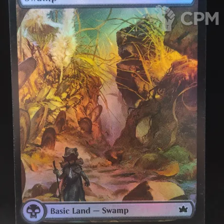 Описание картинки Swamp (BLB Full Art Foil) от Барахолка Баллиоза по цене 200руб | Свободный Рынок Миниатюр - СРМ