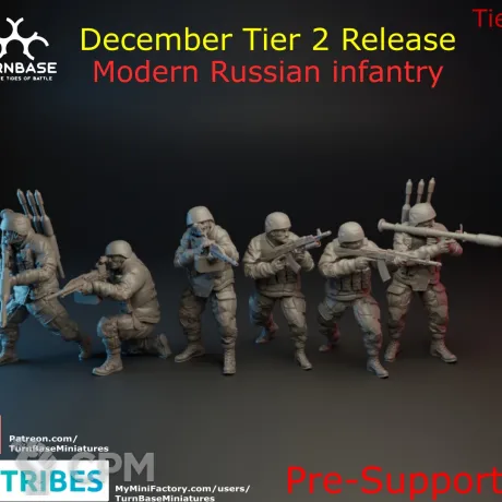 Описание картинки Modern Russian Infantry от Wardog Workshop по цене 1 100руб | Свободный Рынок Миниатюр - СРМ