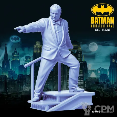 Описание картинки The Penguin (The Batman) - Batman Miniature Game от Критикал Принт по цене 240руб | Свободный Рынок Миниатюр - СРМ
