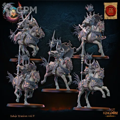 Описание картинки Nukuja Knights Unit от PocketSized Prints по цене 2 100руб | Свободный Рынок Миниатюр - СРМ