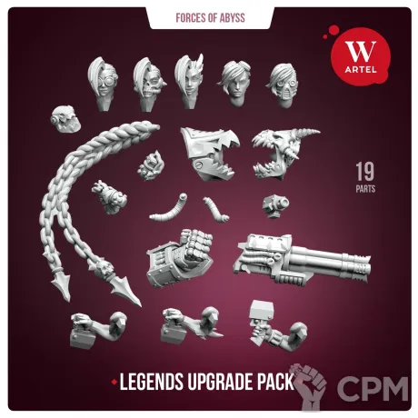 Описание картинки Части для миниатюр Legends upgrade pack от Артель W по цене 400руб | Свободный Рынок Миниатюр - СРМ