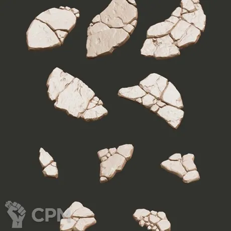 Описание картинки Broken Concrete от Орки с наГорки по цене 150руб | Свободный Рынок Миниатюр - СРМ