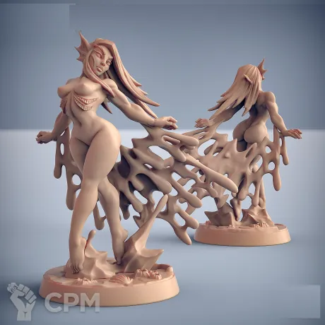 Описание картинки Fantasy Pin-up. Водный дух от Подземный человек по цене 170руб | Свободный Рынок Миниатюр - СРМ