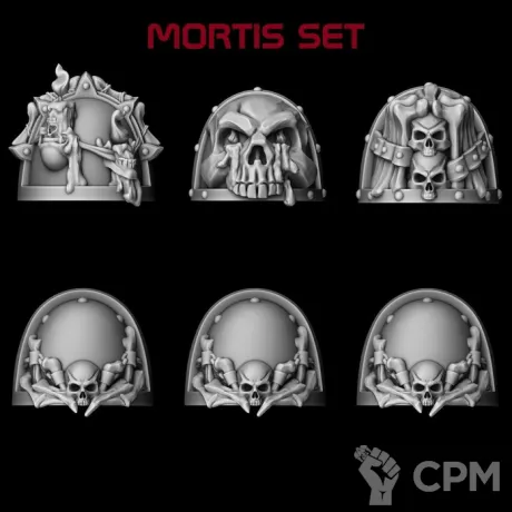 Описание картинки Наплечники Mortis от LDBits по цене 568руб | Свободный Рынок Миниатюр - СРМ