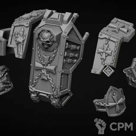 Описание картинки Броня "Invictus" тип Temple от Bazilevs по цене 845руб | Свободный Рынок Миниатюр - СРМ