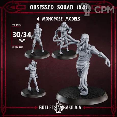 Описание картинки Obsessed Squad от Manufactorum76 по цене 640руб | Свободный Рынок Миниатюр - СРМ