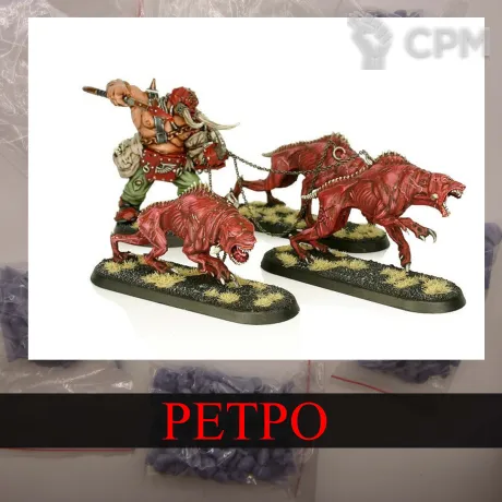 Описание картинки Ogryn Beast handler от White Rhino по цене 799руб | Свободный Рынок Миниатюр - СРМ