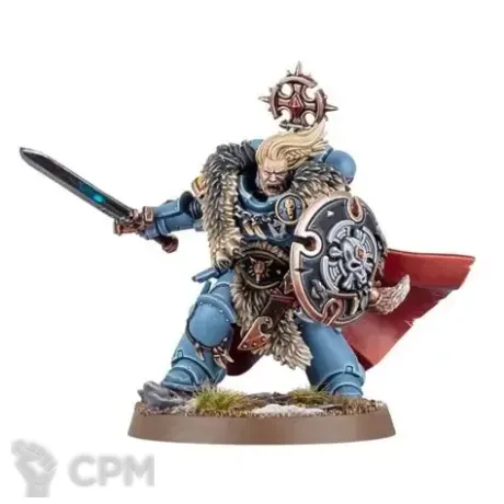 Описание картинки Wolf Guard Battle Leader от Salamanders Anvil по цене 400руб | Свободный Рынок Миниатюр - СРМ