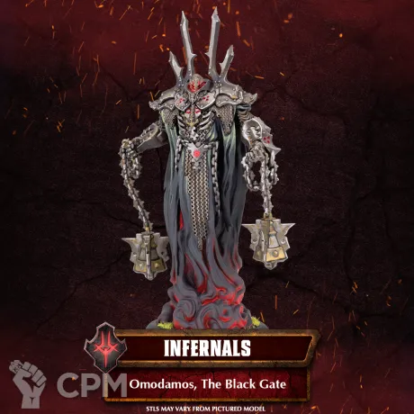 Описание картинки Omodamos, The Black Gate от Manufactorum76 по цене 1 600руб | Свободный Рынок Миниатюр - СРМ