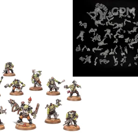 Описание картинки Ork Boyz armageddon x10 от Логово Каракатицы  по цене 100руб | Свободный Рынок Миниатюр - СРМ