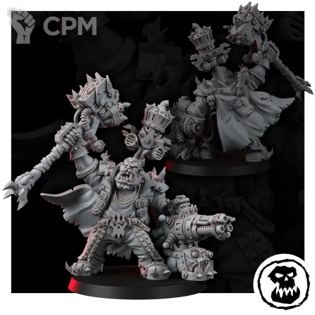 Описание картинки Миниатюра Warboss Freddy Moonqury, альт.Ufthak Blackhawk, Warboss от Brother Ork по цене 1 160руб | Свободный Рынок Миниатюр - СРМ