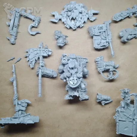 Описание картинки Ork Mek Boss Buzzgob от Серж по цене 1 150руб | Свободный Рынок Миниатюр - СРМ