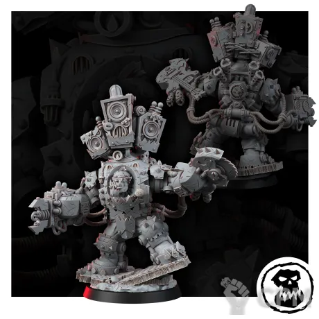 Описание картинки Миниатюра "Mekaniak Mega Sabatork" , альт.Big Mek от Brother Ork по цене 1 160руб | Свободный Рынок Миниатюр - СРМ