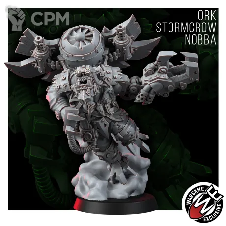 Описание картинки ORK STORMCROW NOBBA от Manufactorum76 по цене 1 100руб | Свободный Рынок Миниатюр - СРМ