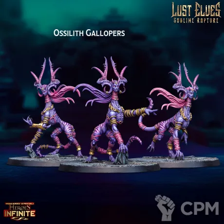 Описание картинки Ossilith Gallopers от 3Д-Печка по цене 500руб | Свободный Рынок Миниатюр - СРМ