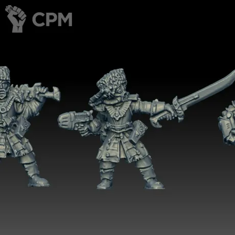 Описание картинки Vostroyan Commander (Scan) от AxeL's Forge по цене 125руб | Свободный Рынок Миниатюр - СРМ