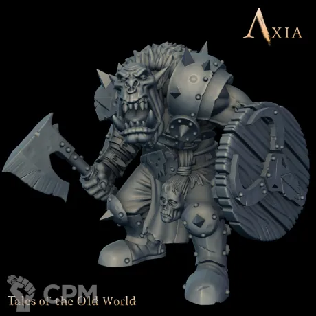 Описание картинки Orc Raider от Manufactorum76 по цене 300руб | Свободный Рынок Миниатюр - СРМ