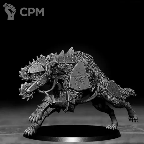 Описание картинки Cadaver Corps War Hyena от Подземный человек по цене 560руб | Свободный Рынок Миниатюр - СРМ