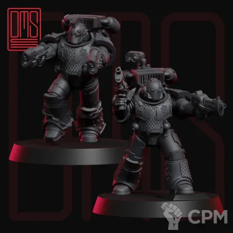 Описание картинки Destroyer Squad with Jump Packs от MrMetalHorror по цене 850руб | Свободный Рынок Миниатюр - СРМ