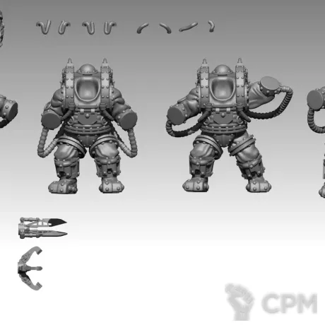 Описание картинки Charonite Ogryn Section от MrMetalHorror по цене 1 000руб | Свободный Рынок Миниатюр - СРМ