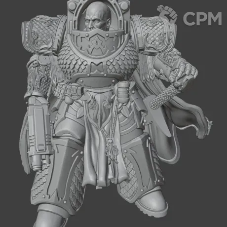 Описание картинки Alpha Legion Praetor in Terminator Armour / Centurion in Terminator Armour от MrMetalHorror по цене 450руб | Свободный Рынок Миниатюр - СРМ