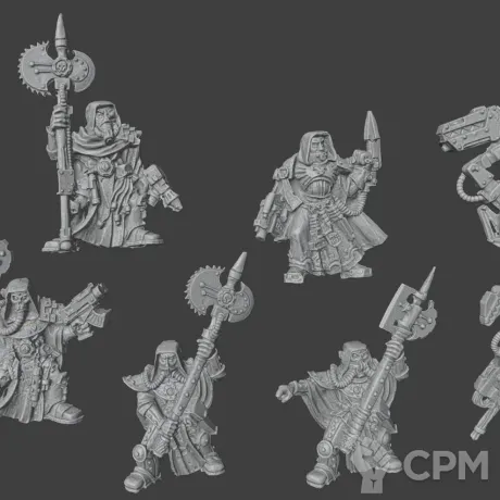 Описание картинки Old Tech priest enginseer - Скан от MrMetalHorror по цене 250руб | Свободный Рынок Миниатюр - СРМ