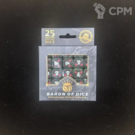 Описание картинки Набор кубов Baron Of Dice Bloody Orc Dice (Round Corner, x25 Dice, 16mm) от Akella по цене 5 500руб | Свободный Рынок Миниатюр - СРМ