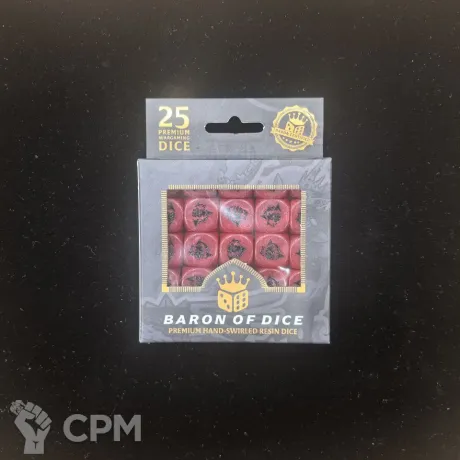 Описание картинки Набор кубов Baron Of Dice Chaos Corsairs (Round Corner, x25 Dice) от Akella по цене 5 500руб | Свободный Рынок Миниатюр - СРМ