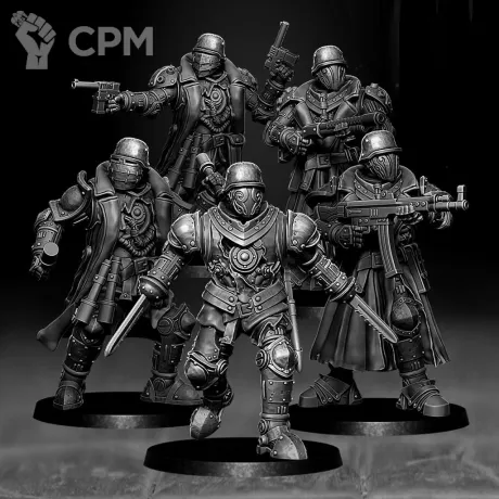 Описание картинки Cadaver Corps Artificial Infantry от Подземный человек по цене 710руб | Свободный Рынок Миниатюр - СРМ