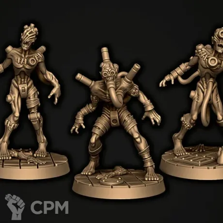 Описание картинки Dark Mechanicus - 5 Мутантов от MrMetalHorror по цене 700руб | Свободный Рынок Миниатюр - СРМ
